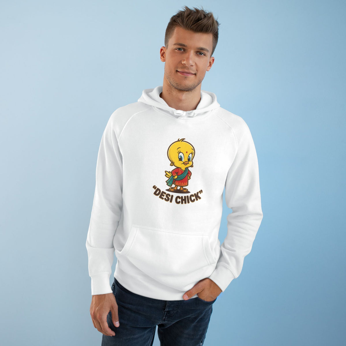 Desi Chick Cartoon Unisex Graphic Hoodie