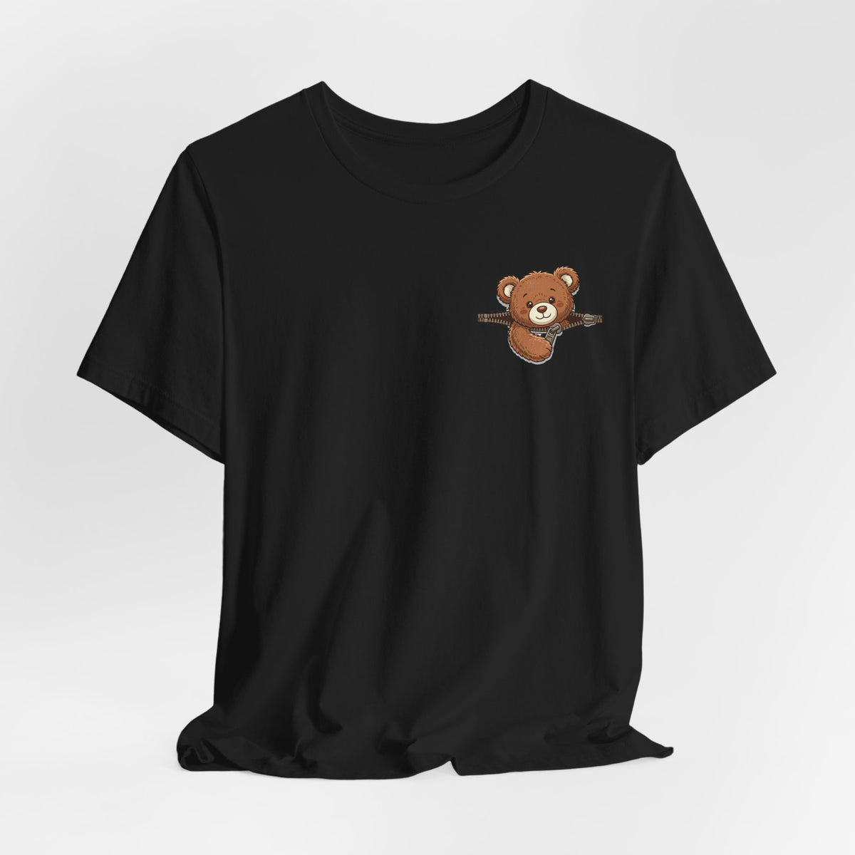 Peeking Brown Bear Unisex Graphic T-Shirt