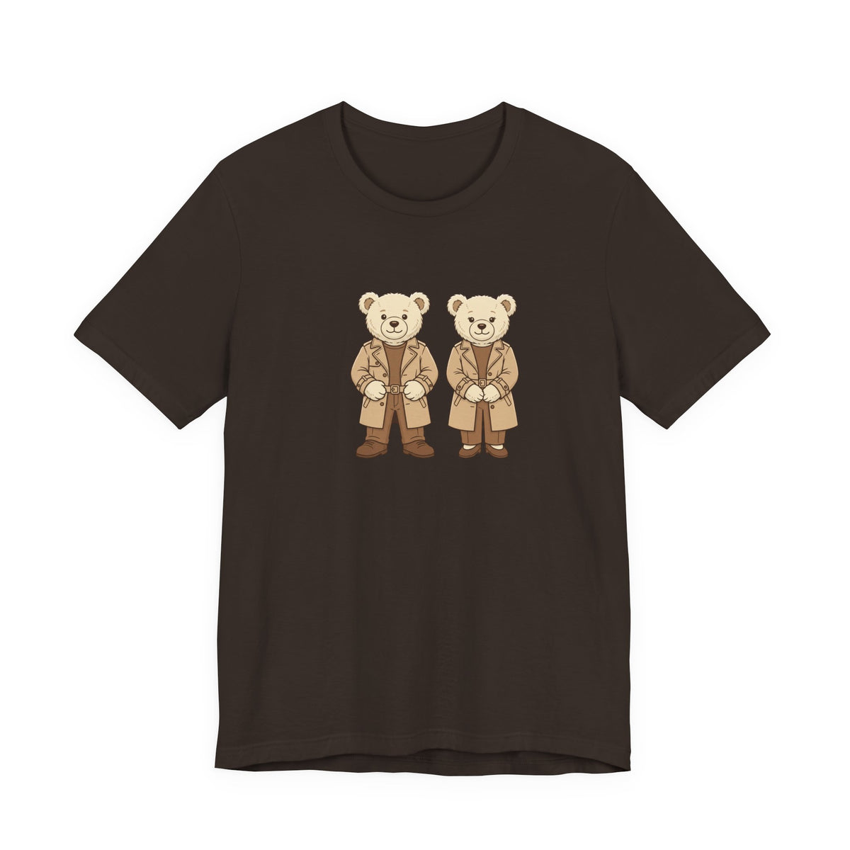 Trench Coat Teddy Bears Unisex Graphic T-Shirt
