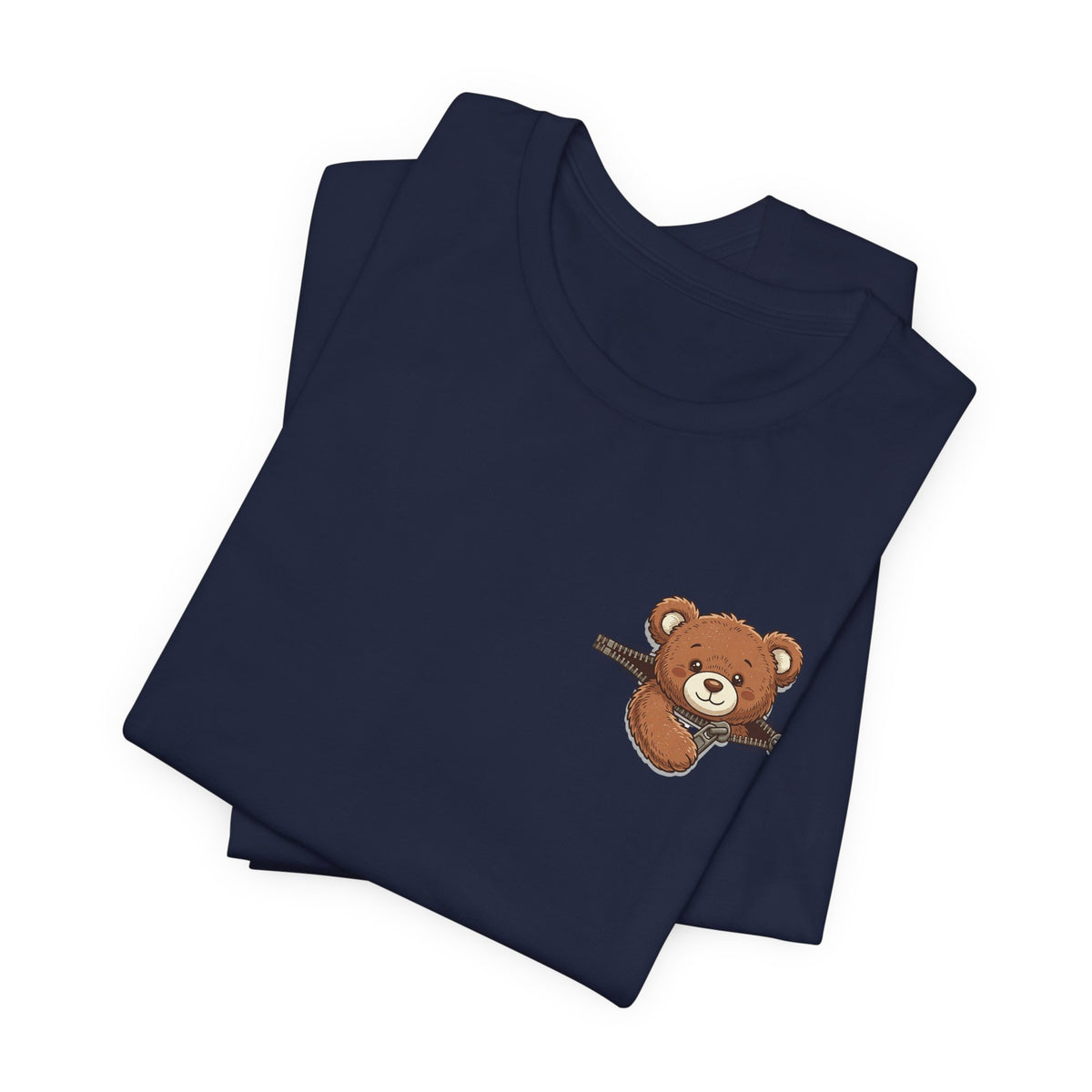 Peeking Brown Bear Unisex Graphic T-Shirt