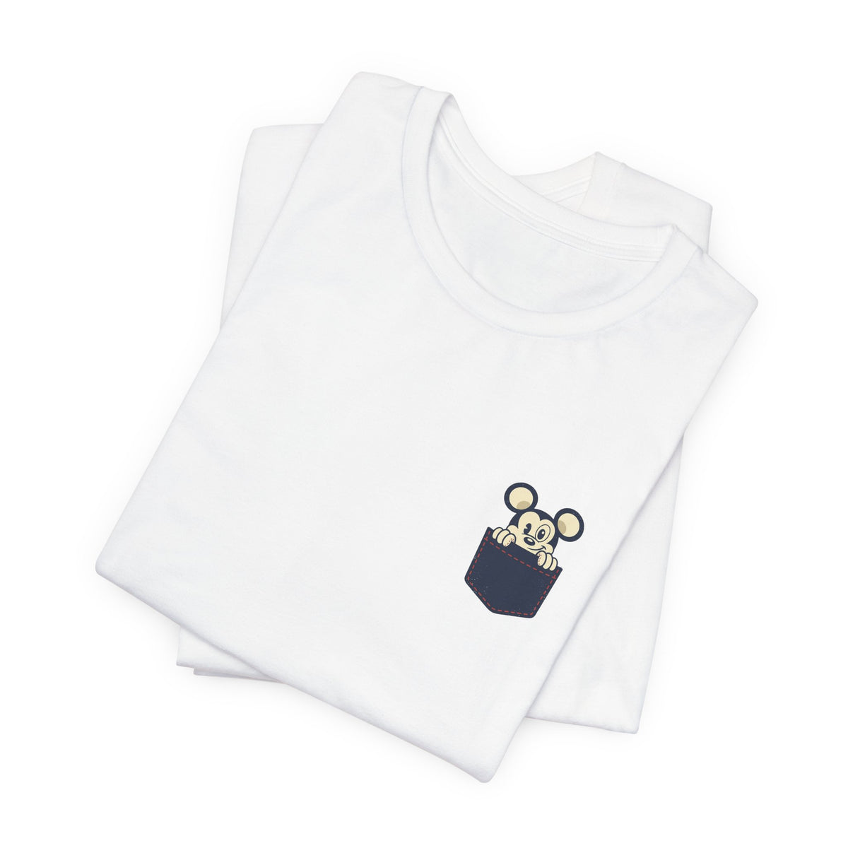 Pocket Bear Print Unisex Graphic T-Shirt