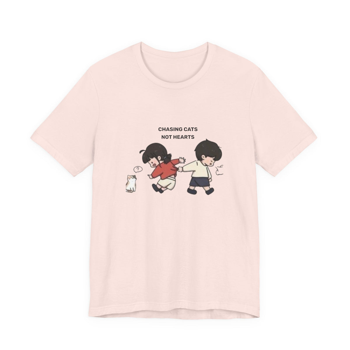 Chasing Cats Not Hearts Unisex Graphic T-Shirt