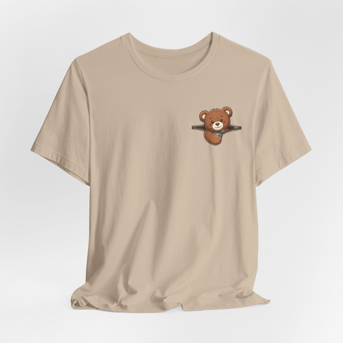 Peeking Brown Bear Unisex Graphic T-Shirt