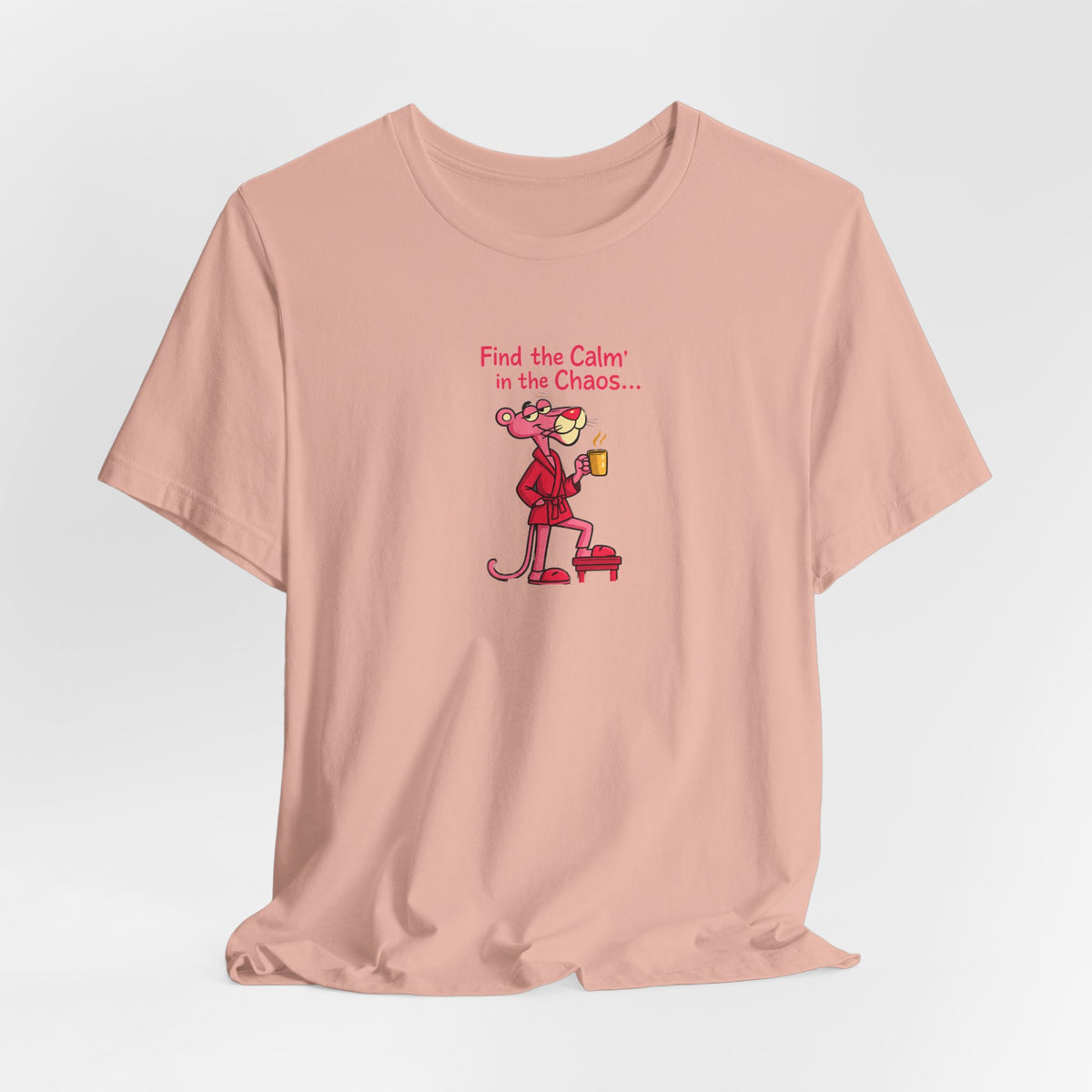 Calm in the Chaos Cat Unisex Graphic T-Shirt