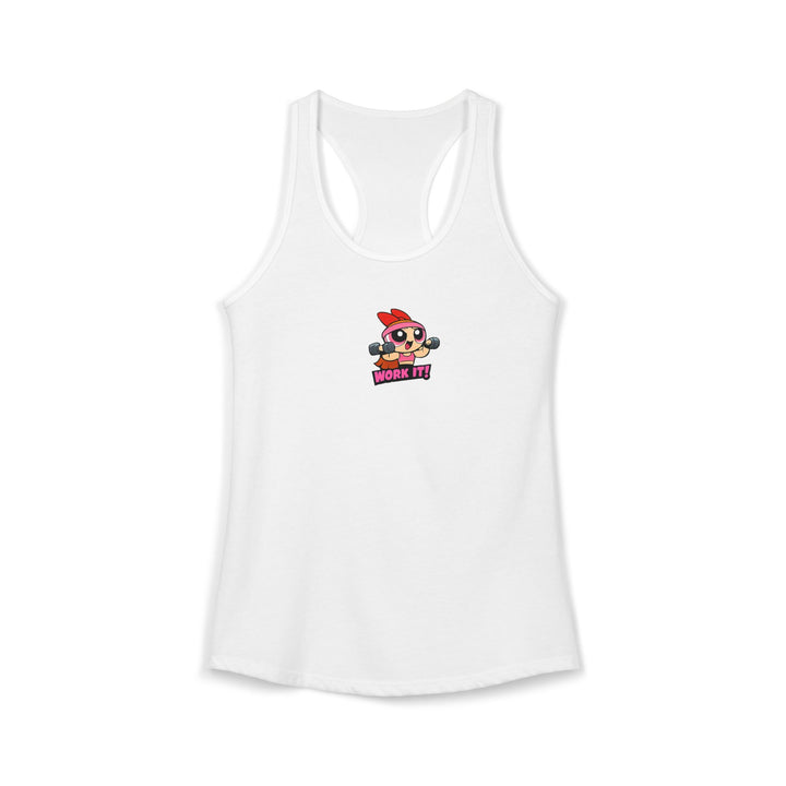 Work It! Women's Graphic Racerback Tank