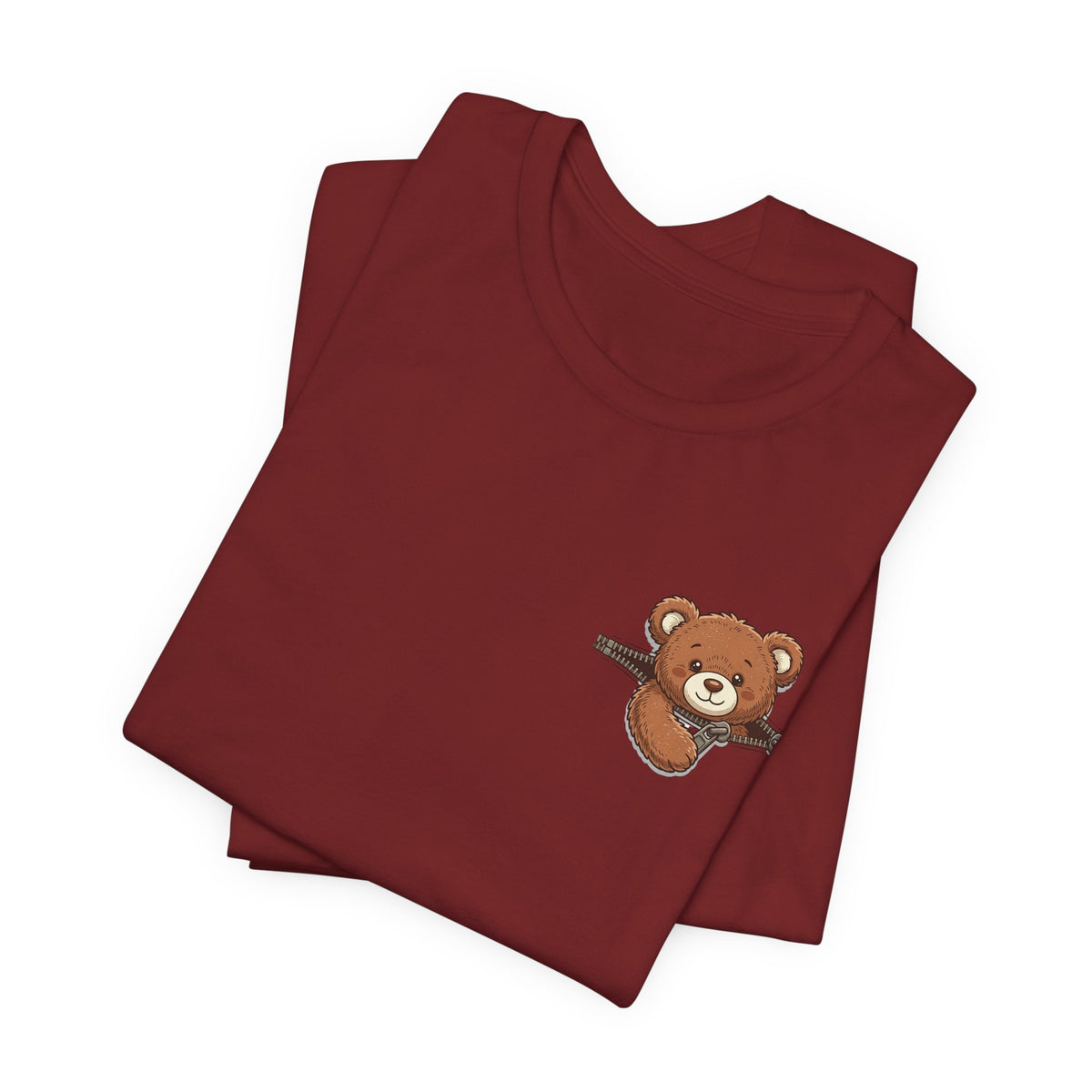Peeking Brown Bear Unisex Graphic T-Shirt