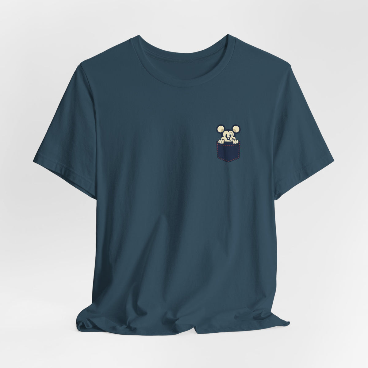 Pocket Bear Print Unisex Graphic T-Shirt