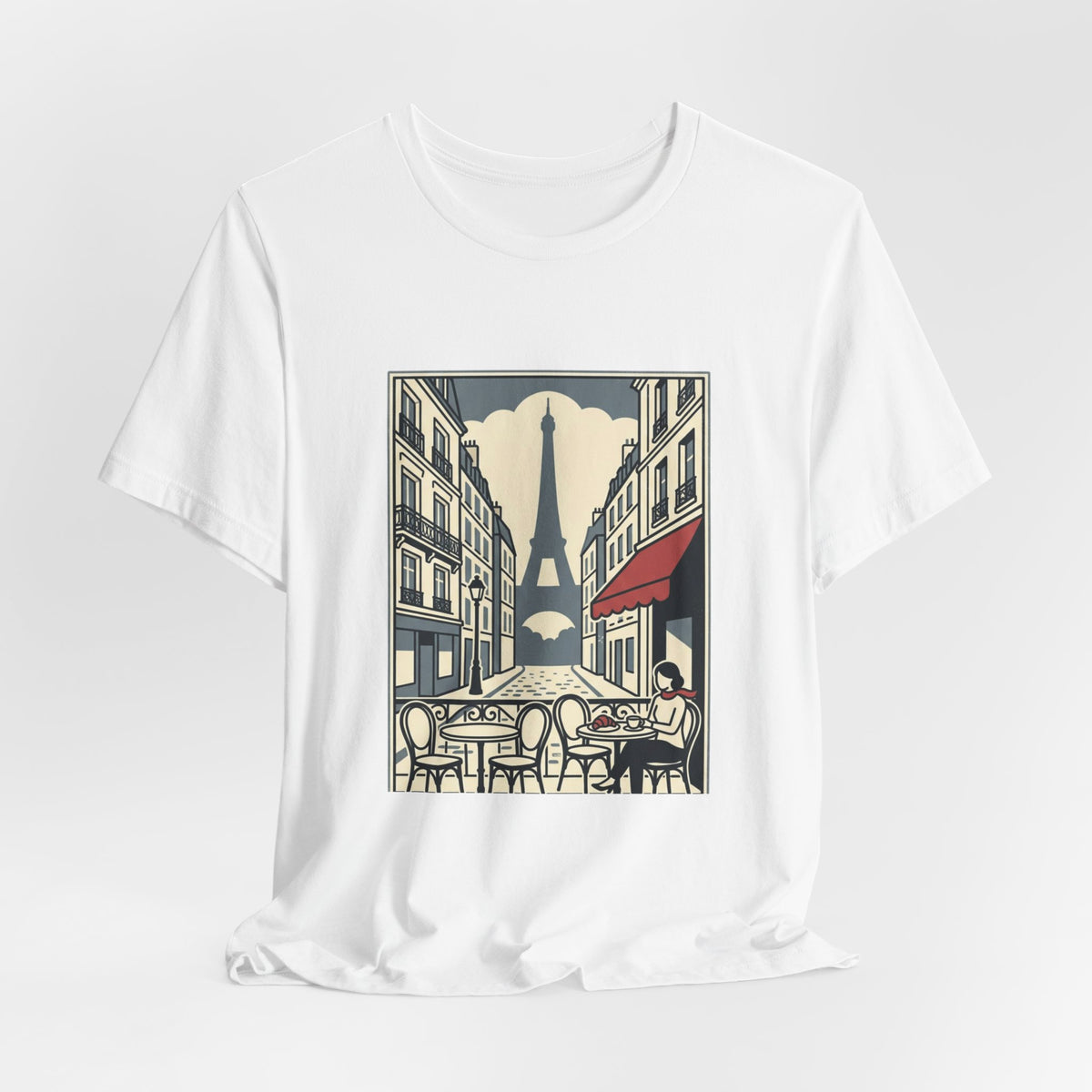 Paris Cafe Street Unisex Graphic T-Shirt
