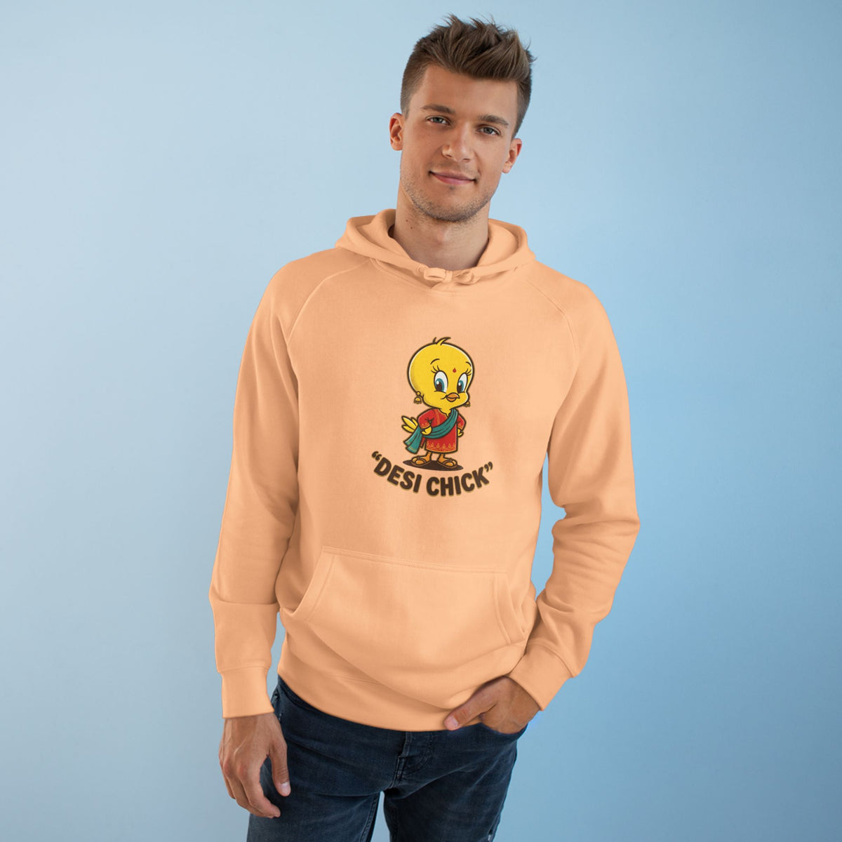 Desi Chick Cartoon Unisex Graphic Hoodie