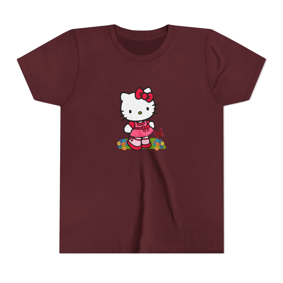 Red Bow Cat Kids' Graphic T-Shirt