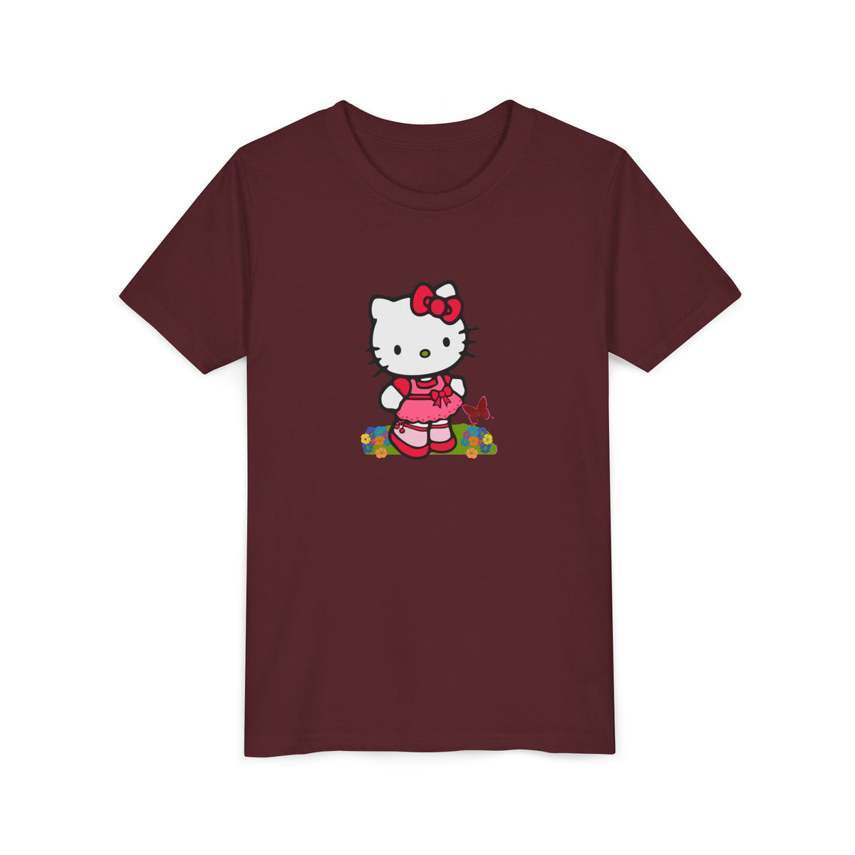 Red Bow Cat Kids' Graphic T-Shirt