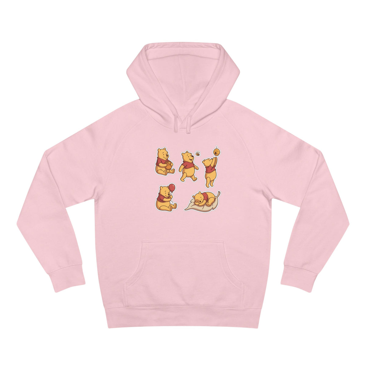 Playful Honey Bear Unisex Graphic Hoodie