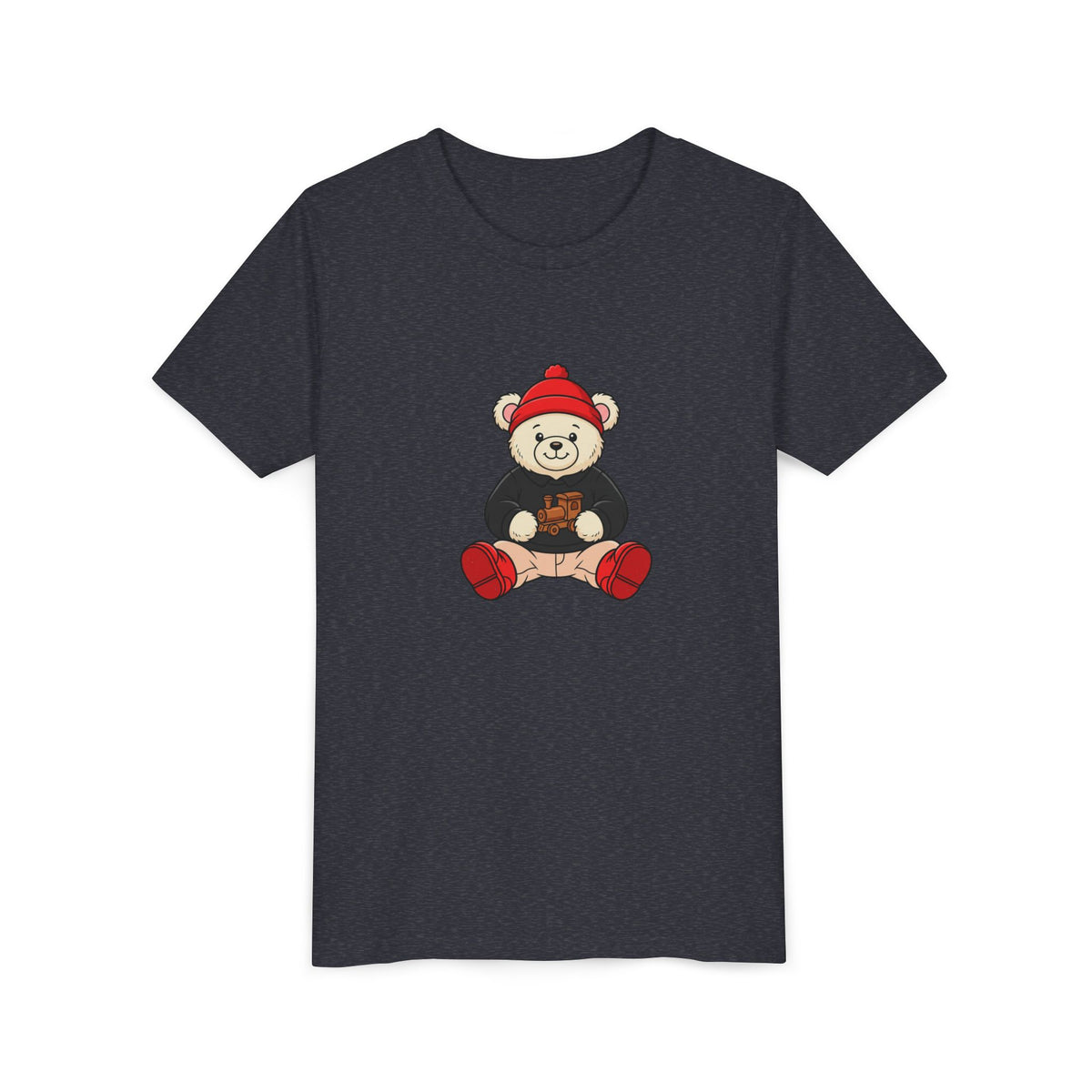 Red Beanie Teddy Bear Kids' Graphic T-Shirt