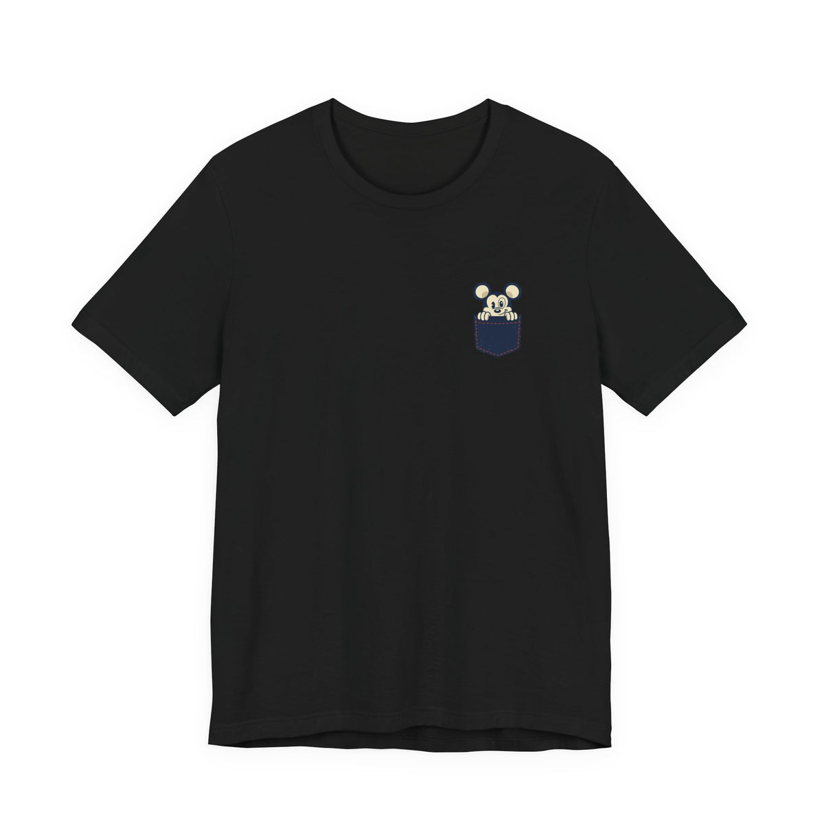 Pocket Bear Print Unisex Graphic T-Shirt
