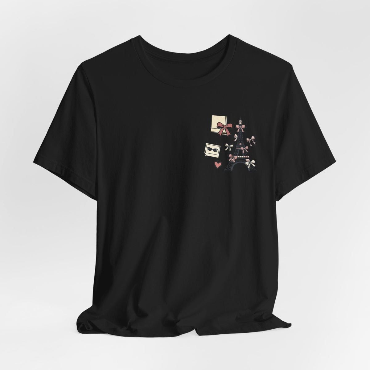 Paris Bow Collage Unisex Graphic T-Shirt