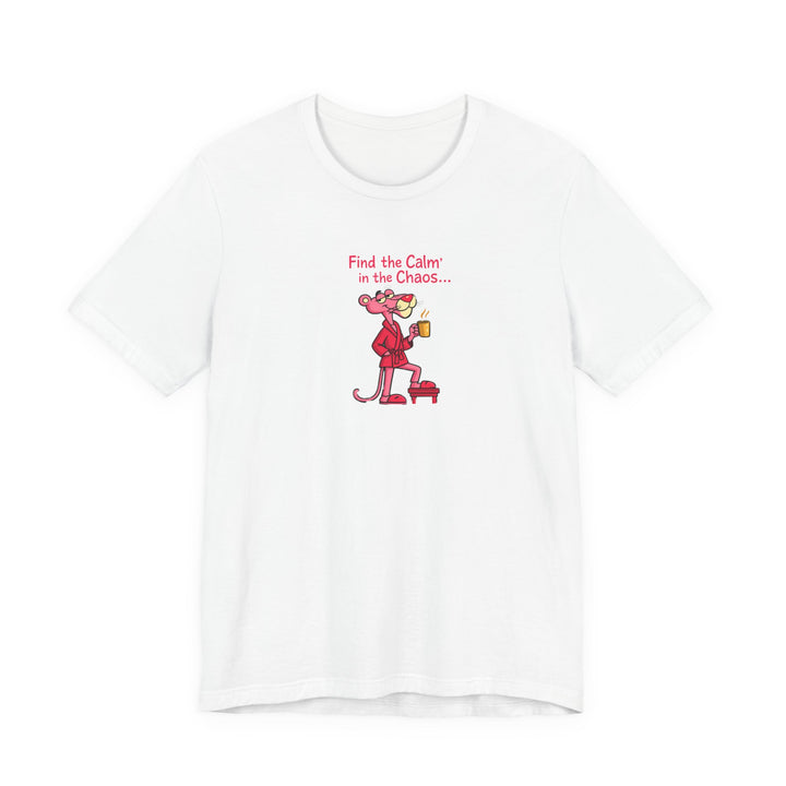 Calm in the Chaos Cat Unisex Graphic T-Shirt