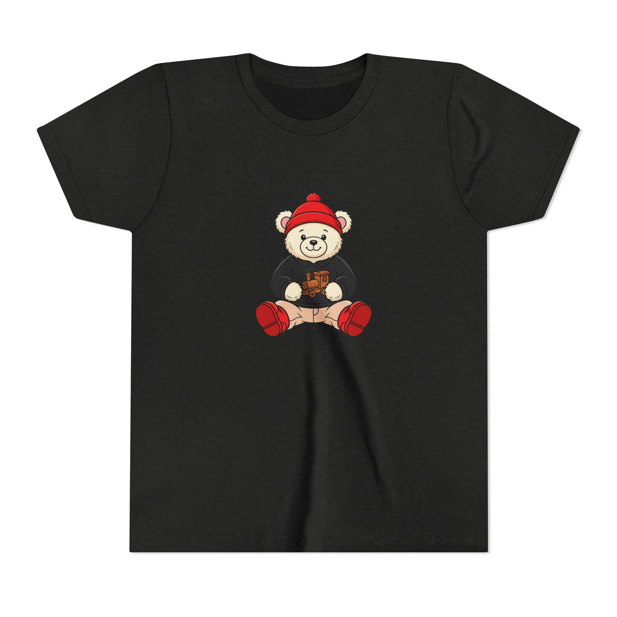 Red Beanie Teddy Bear Kids' Graphic T-Shirt