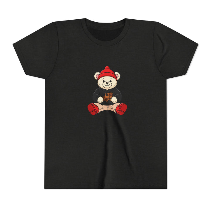 Red Beanie Teddy Bear Kids' Graphic T-Shirt