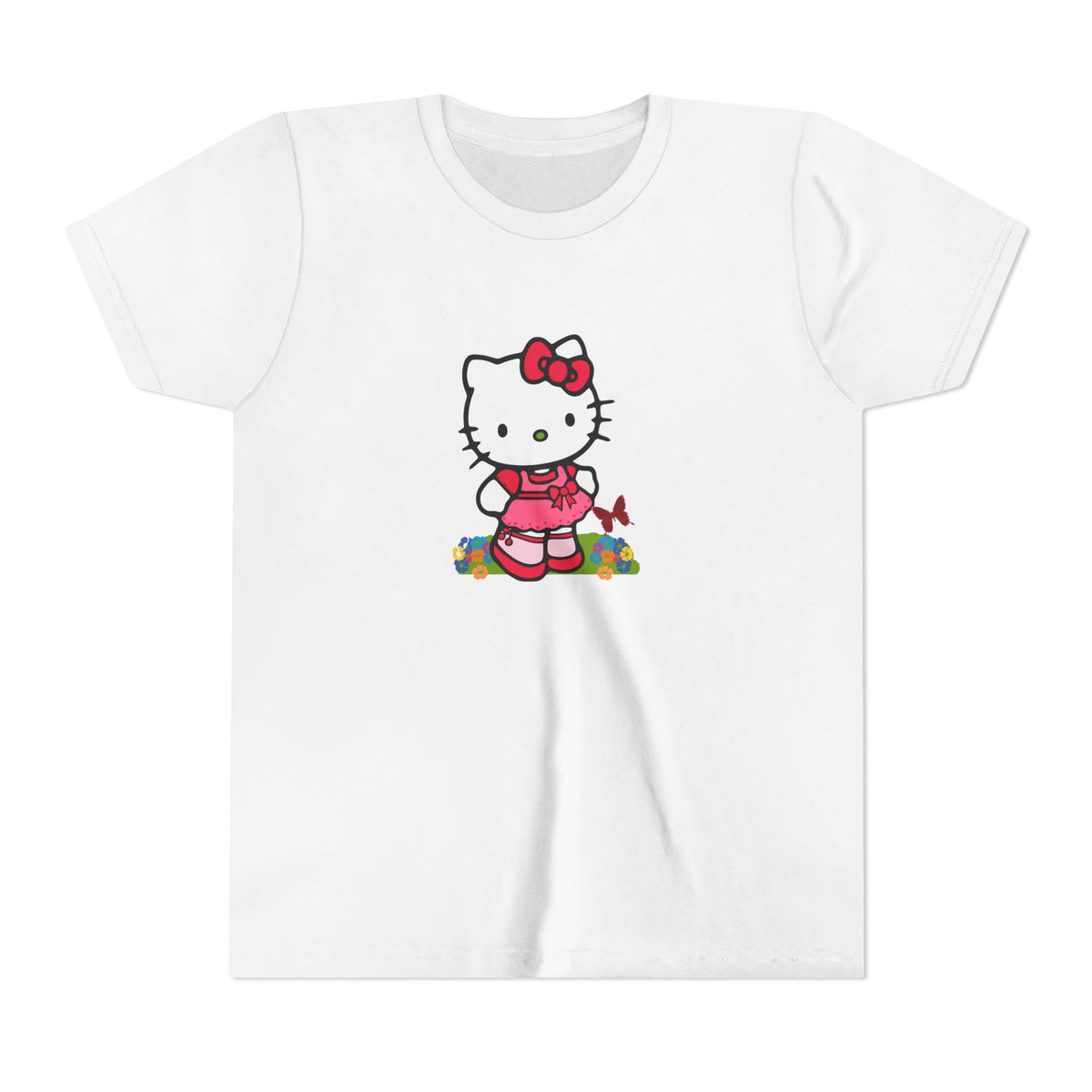 Red Bow Cat Kids' Graphic T-Shirt