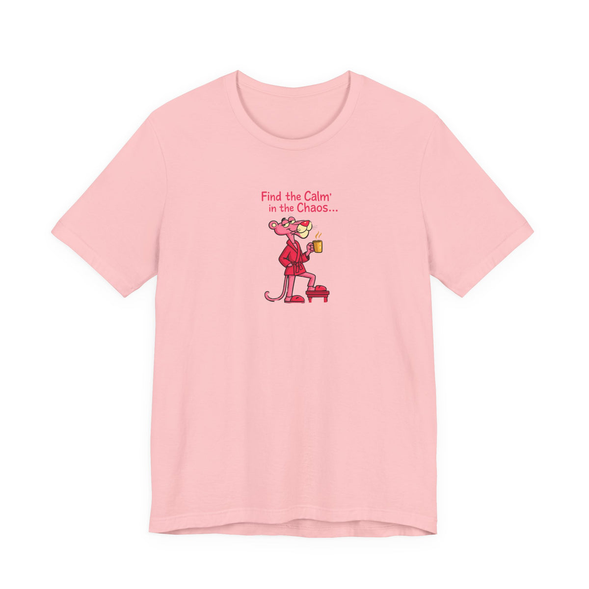 Calm in the Chaos Cat Unisex Graphic T-Shirt