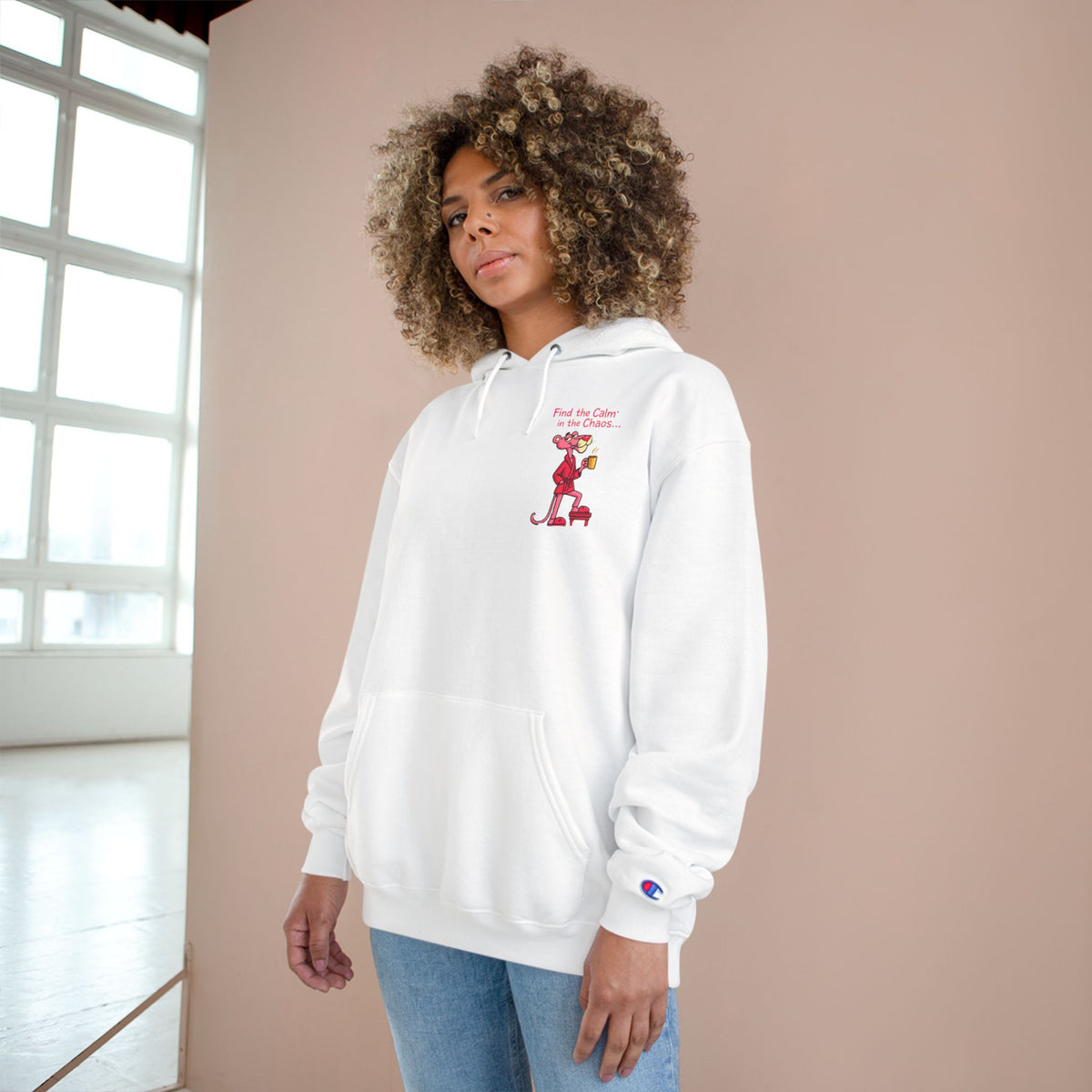 Calm in the Chaos Cat Unisex Graphic Hoodie