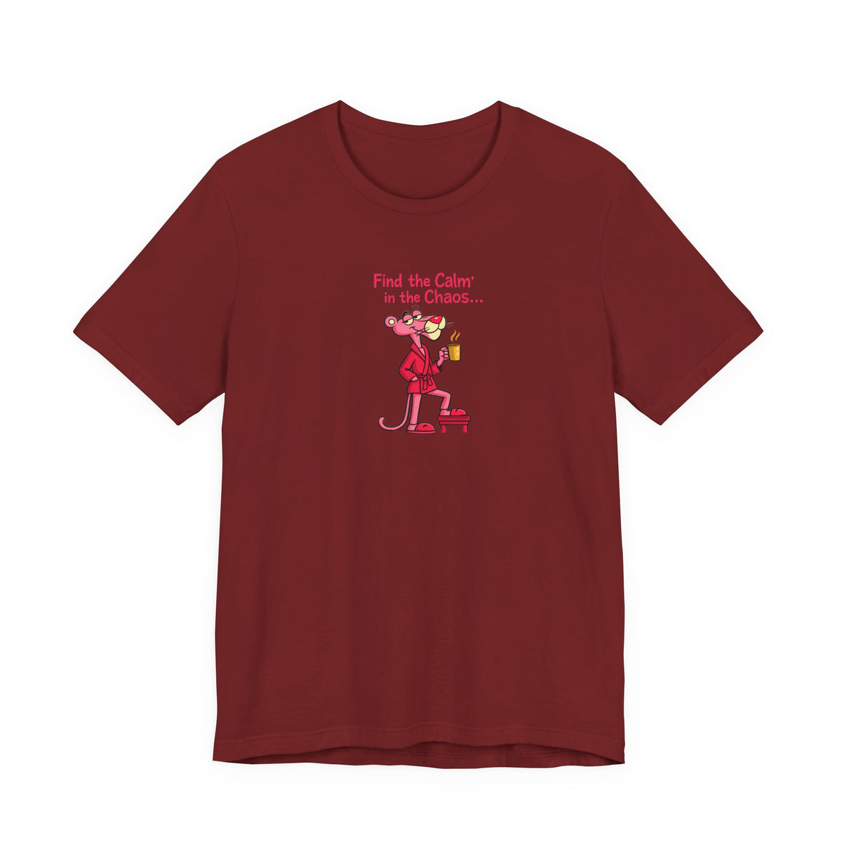 Calm in the Chaos Cat Unisex Graphic T-Shirt