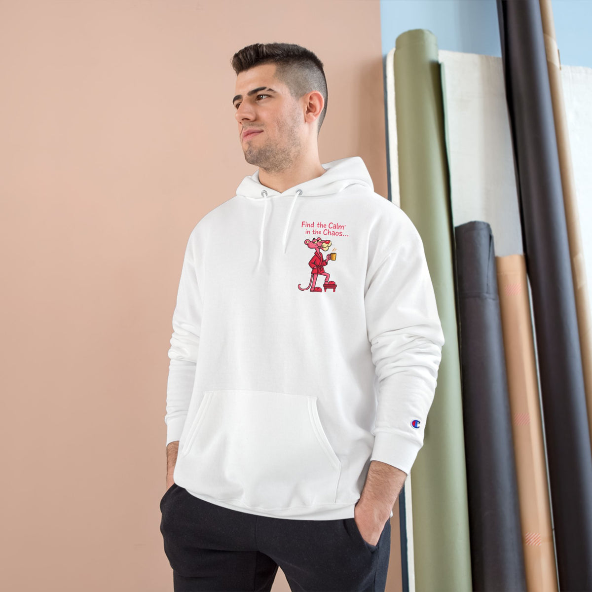 Calm in the Chaos Cat Unisex Graphic Hoodie