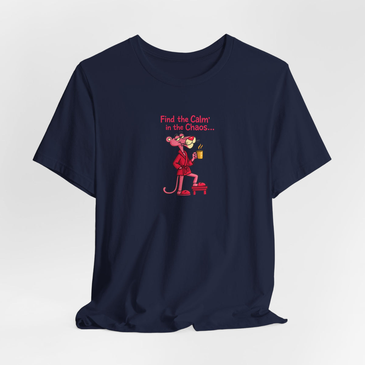 Calm in the Chaos Cat Unisex Graphic T-Shirt