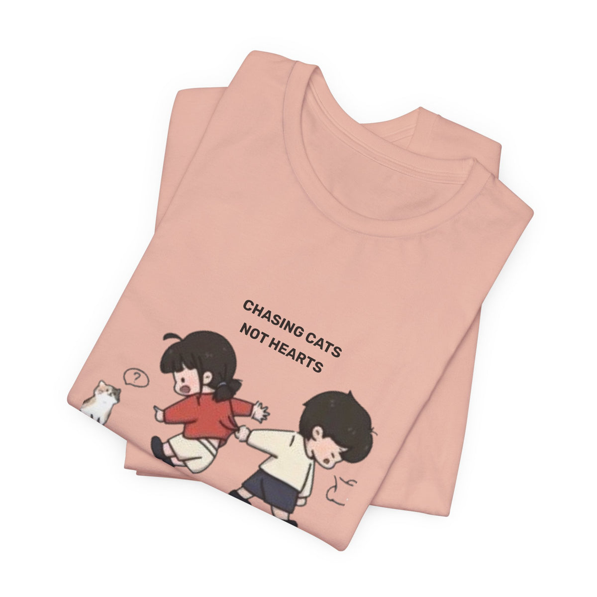 Chasing Cats Not Hearts Unisex Graphic T-Shirt